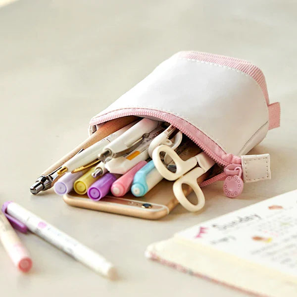 Pop-Up Stifteetui mit abklappbarer Manschette, Corduroy-Optik – Produktbild 3