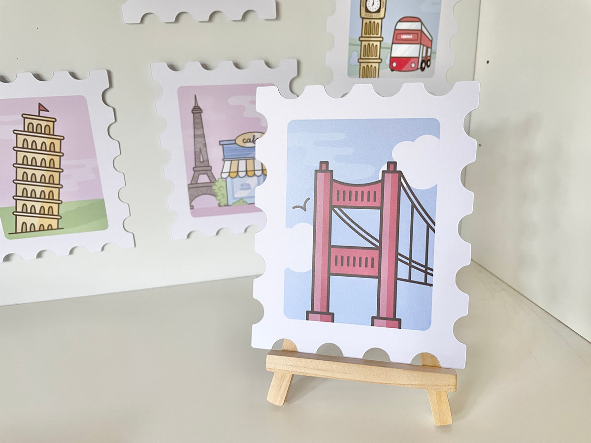Around-the-World Stempel-Deskprints, 9 Motive – Produktbild 2