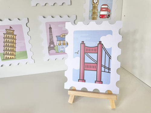 Around-the-World Stempel-Deskprints, 9 Motive – Produktbild 2