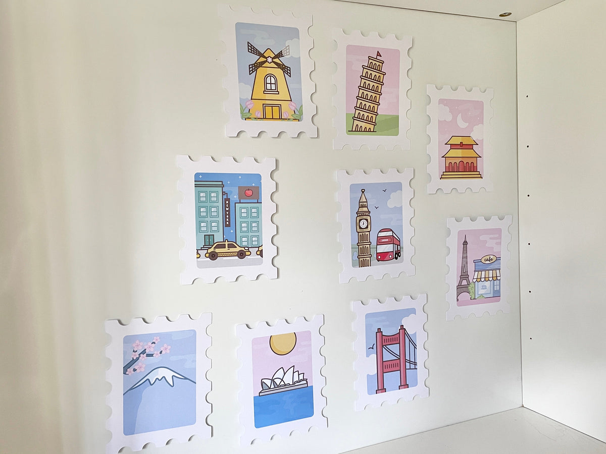 Around-the-World Stempel-Deskprints, 9 Motive – Produktbild 11