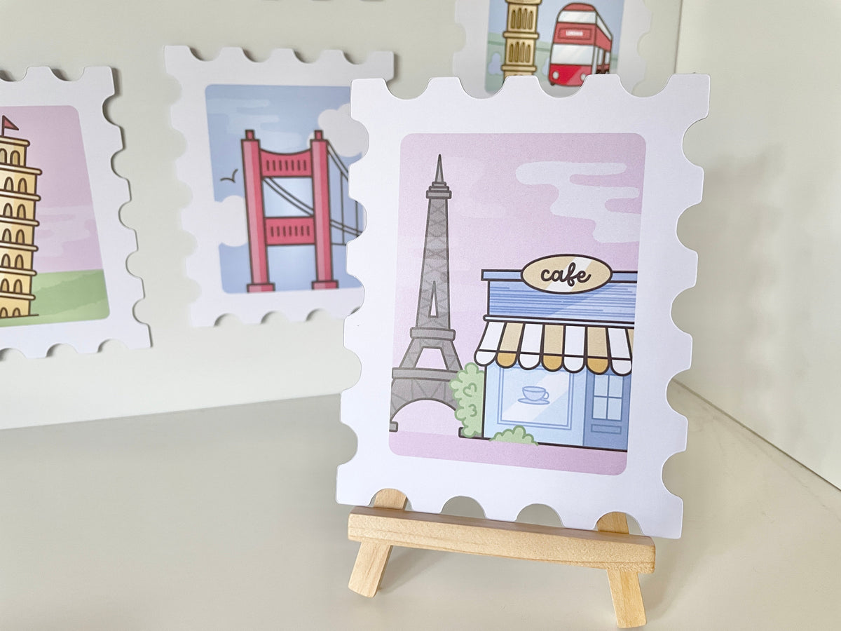 Around-the-World Stempel-Deskprints, 9 Motive – Produktbild 3