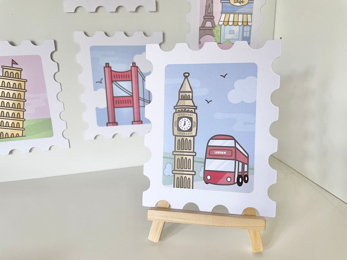 Around-the-World Stempel-Deskprints, 9 Motive – Produktbild 4