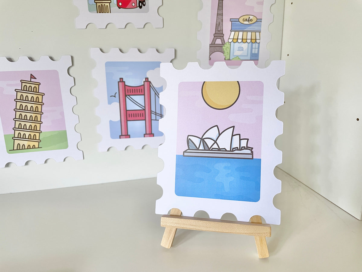 Around-the-World Stempel-Deskprints, 9 Motive – Produktbild 6