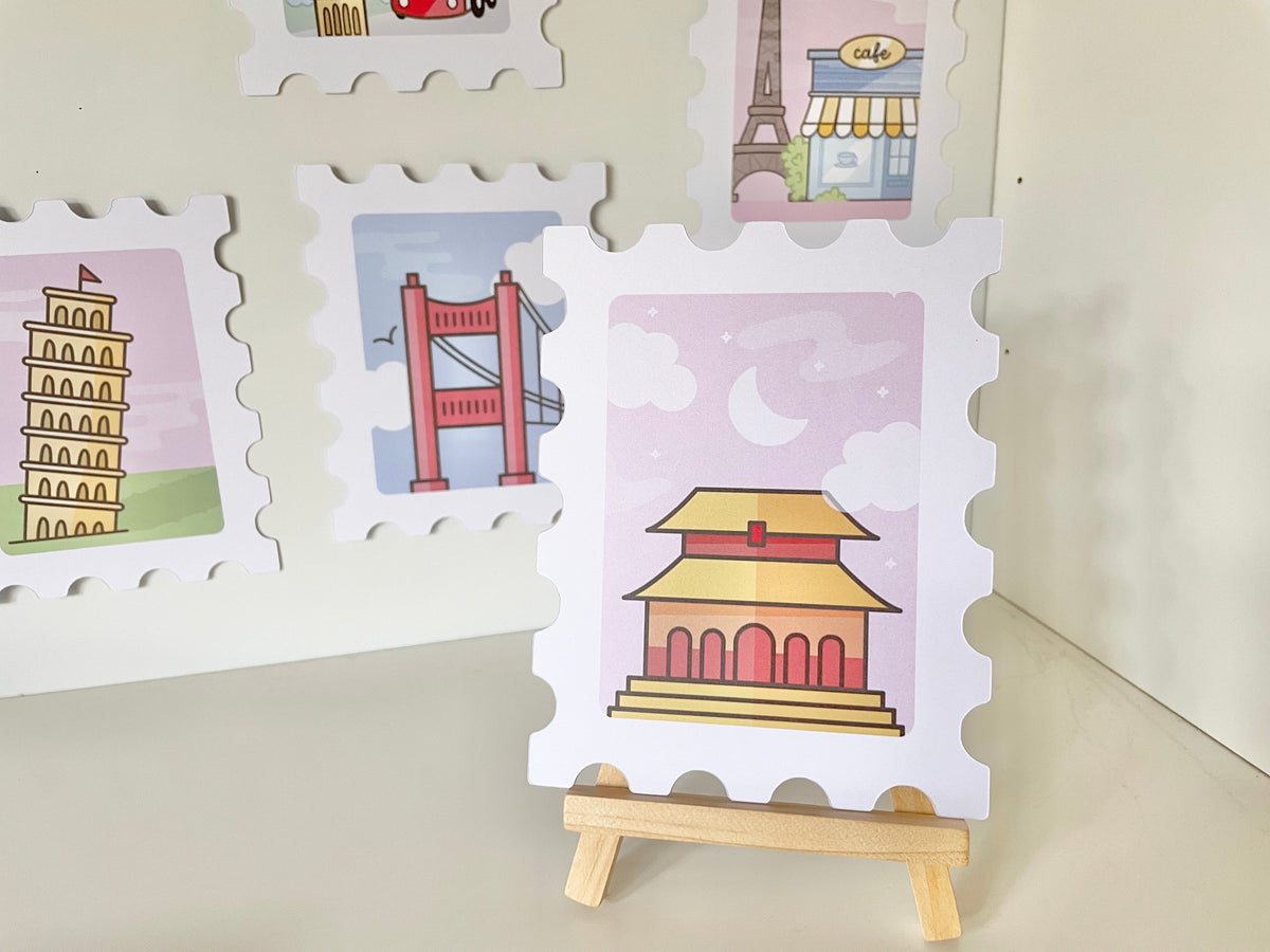 Around-the-World Stempel-Deskprints, 9 Motive – Produktbild 5