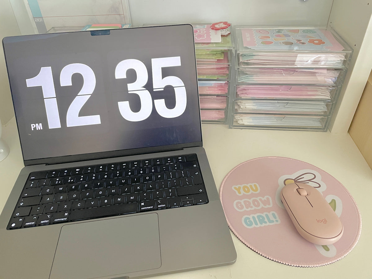 Mousepad 'You Grow Girl' mit Gummifuß, 20 cm Durchmesser – Produktbild 2