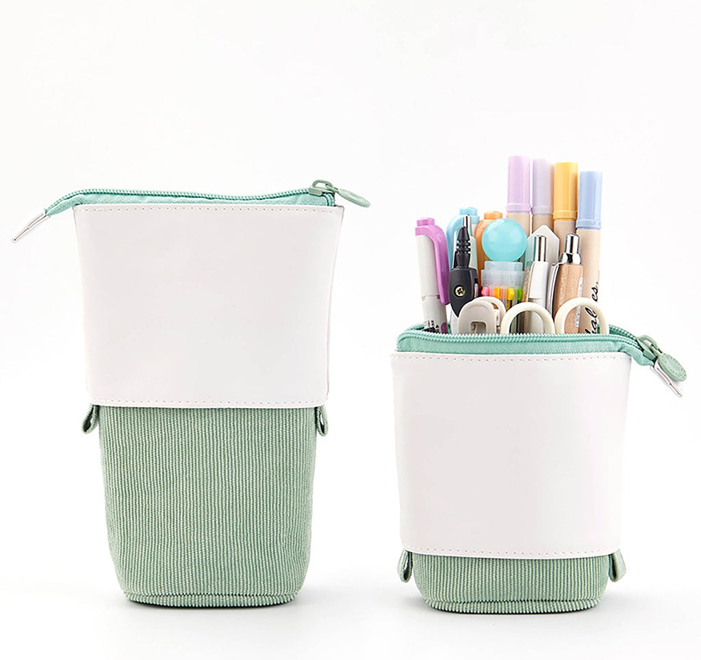 Pop-Up Stifteetui mit abklappbarer Manschette, Corduroy-Optik – Produktbild 10