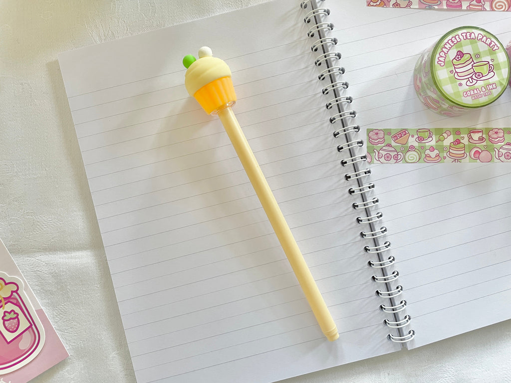 Cupcake Kugelschreiber mit Deckel in Cupcake-Form – Produktbild 4