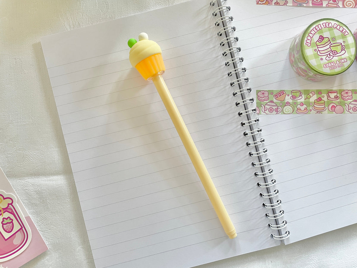 Cupcake Kugelschreiber mit Deckel in Cupcake-Form – Produktbild 4